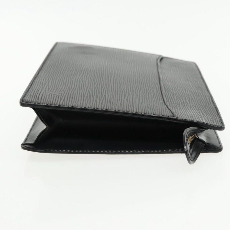 Louis Vuitton Epi Pochette Homme Clutch Bag Black Noir M52522  yk15422 - Image 4