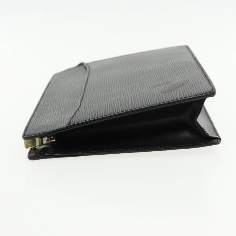 Louis Vuitton Epi Pochette Homme Clutch Bag Black Noir M52522  yk15422 - Image 5