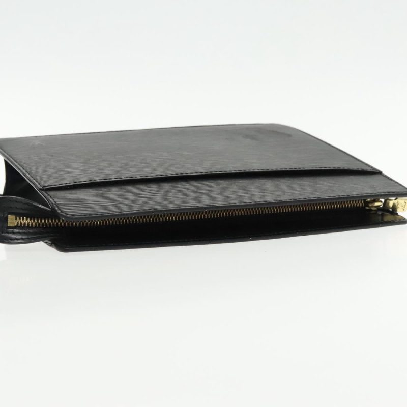 Louis Vuitton Epi Pochette Homme Clutch Bag Black Noir M52522  yk15422 - Image 6