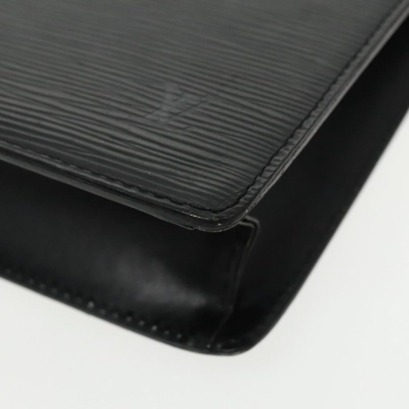 Louis Vuitton Epi Pochette Homme Clutch Bag Black Noir M52522  yk15422 - Image 8