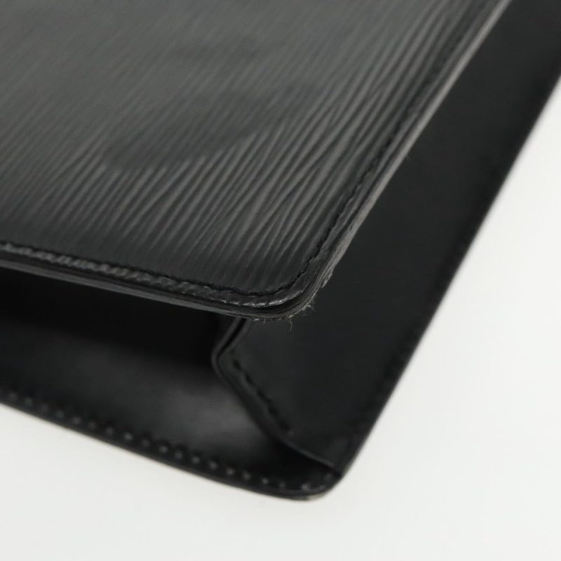 Louis Vuitton Epi Pochette Homme Clutch Bag Black Noir M52522  yk15422 - Image 9