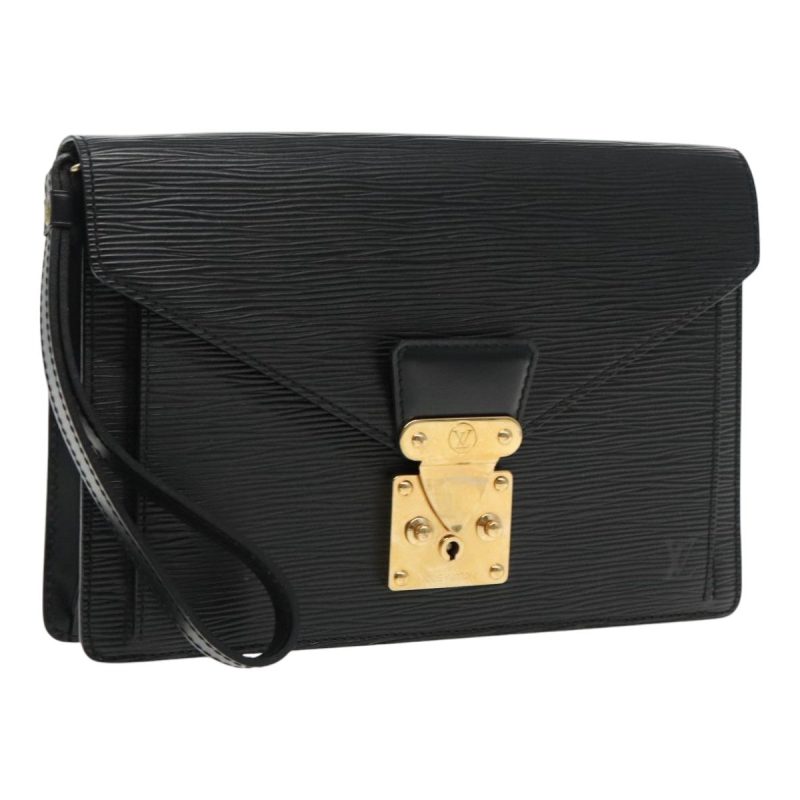 Louis Vuitton Epi Serie Dragonne Hand Bag Black Noir M52612  yk15434