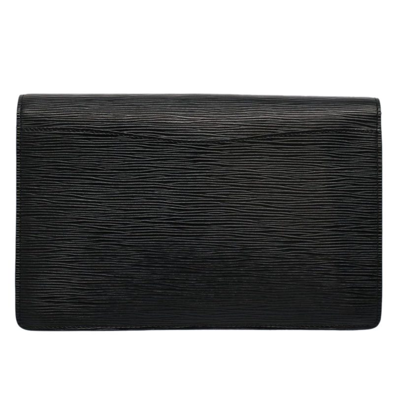 Louis Vuitton Epi Montaigne 27 Clutch Bag Black M52652  yk9455 - Image 2