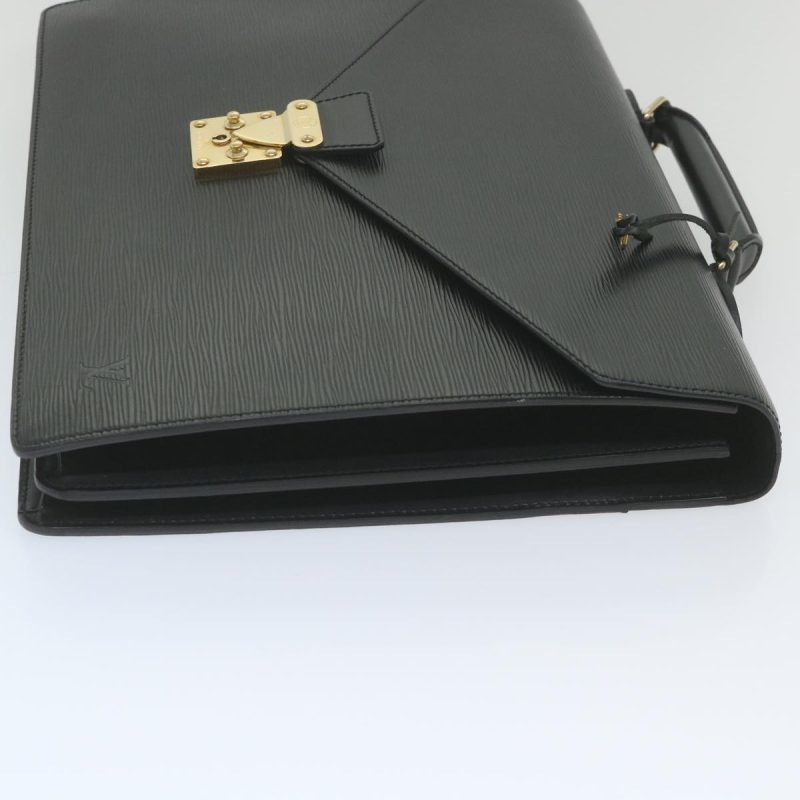 Louis Vuitton Epi Serviette Conseiller Briefcase Black M54422  yk9457 - Image 3