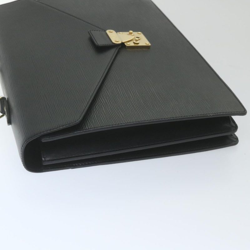 Louis Vuitton Epi Serviette Conseiller Briefcase Black M54422  yk9457 - Image 4