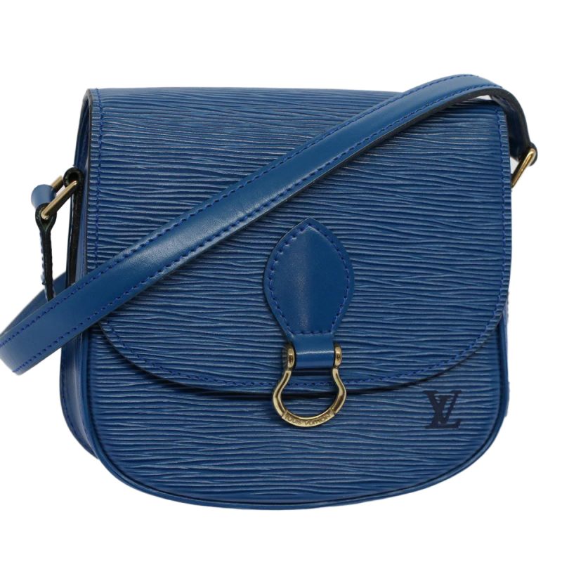 Louis Vuitton Epi Mini Saint Cloud Shoulder Bag Blue M52215  yk9496