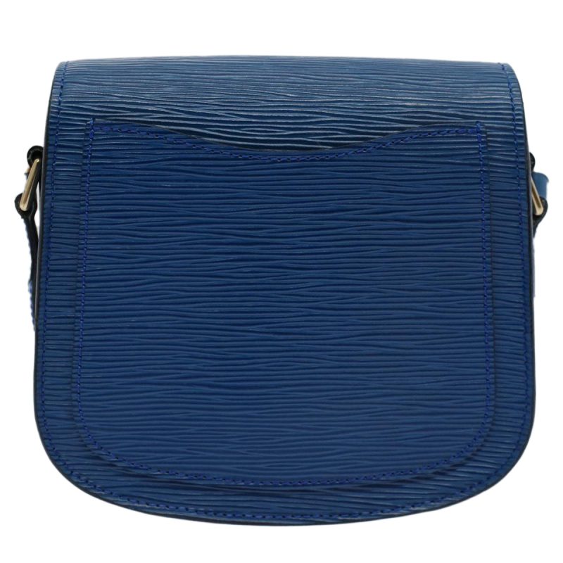 Louis Vuitton Epi Mini Saint Cloud Shoulder Bag Blue M52215  yk9496 - Image 2