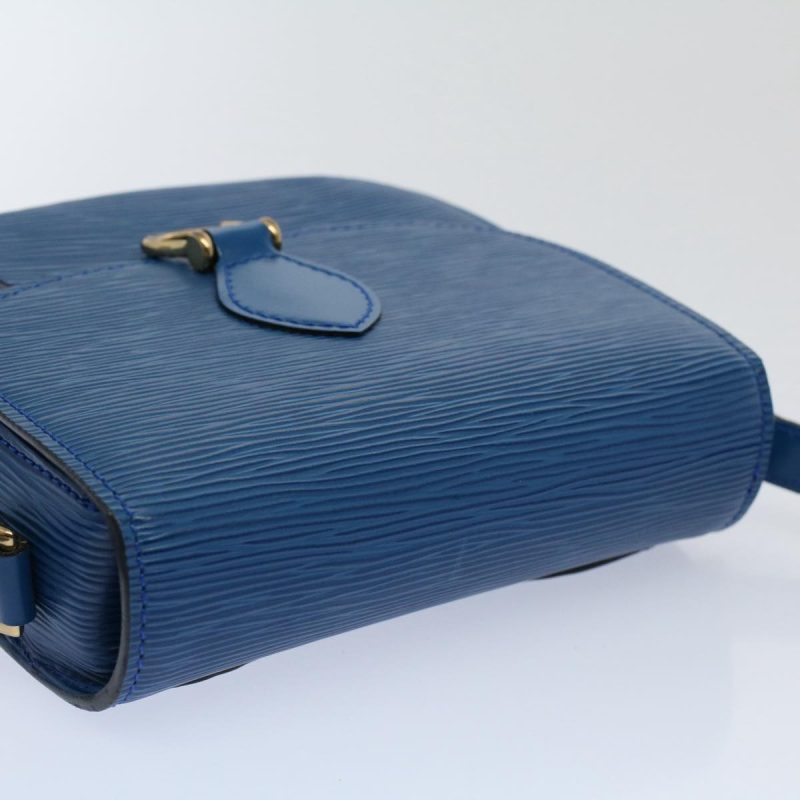 Louis Vuitton Epi Mini Saint Cloud Shoulder Bag Blue M52215  yk9496 - Image 6