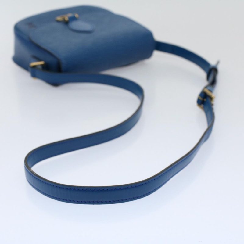 Louis Vuitton Epi Mini Saint Cloud Shoulder Bag Blue M52215  yk9496 - Image 7