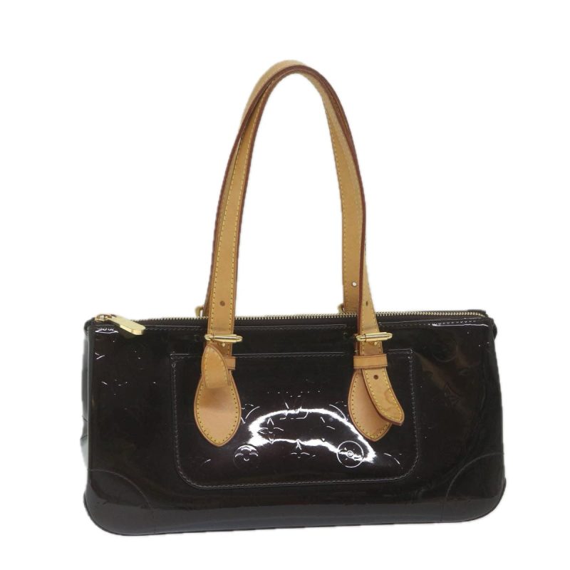 Louis Vuitton Monogram Vernis Rosewood Avenue Bag Amarante M93510  yk9509