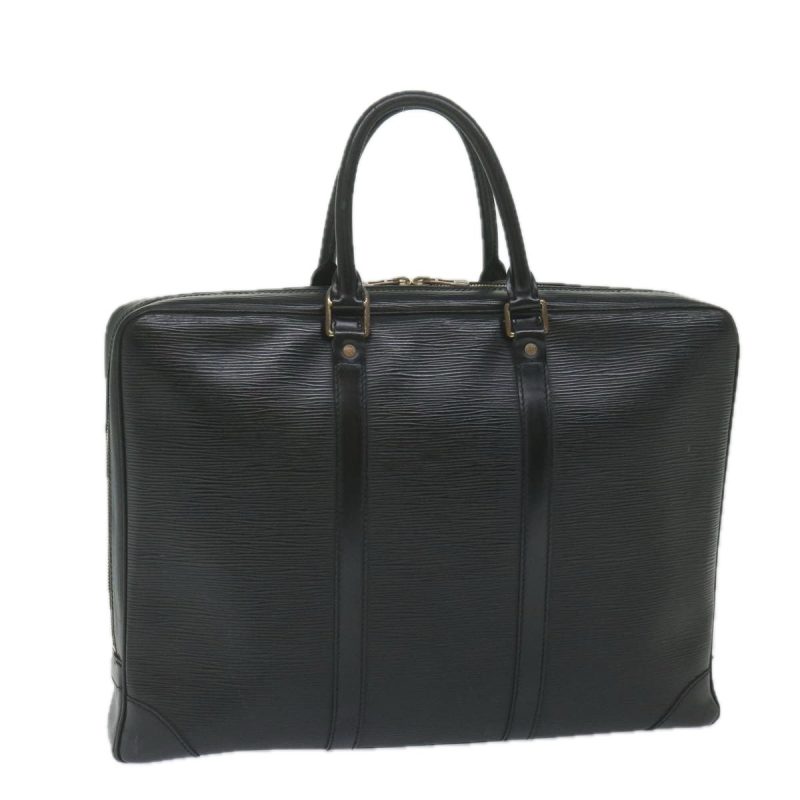 Louis Vuitton Epi Porte Documents Voyage Business Bag Black M54472 Auth yk9657