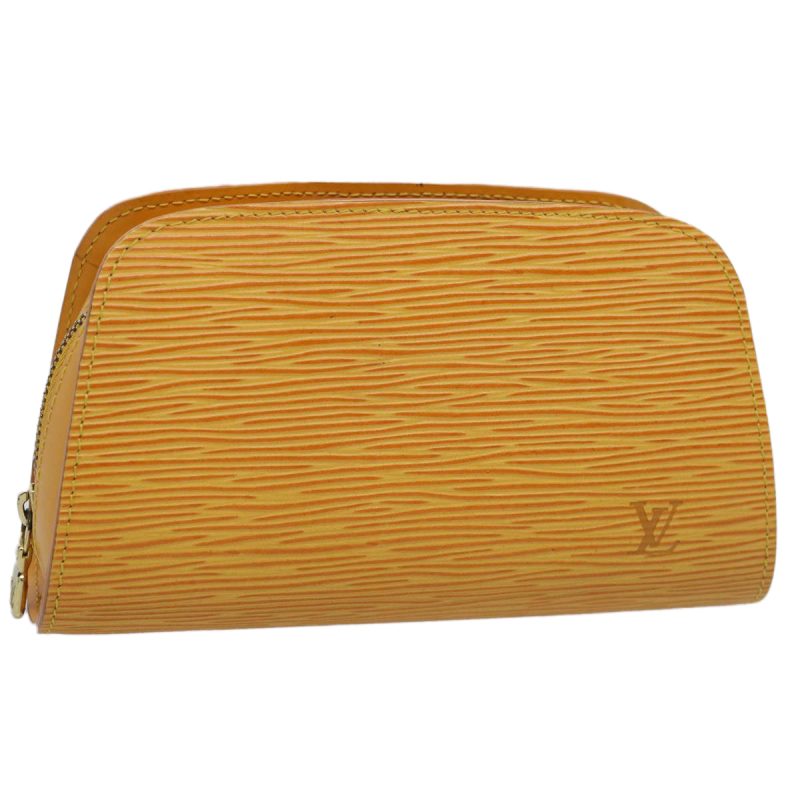 Louis Vuitton Epi Dauphine PM Pouch Yellow M48449  yk9663