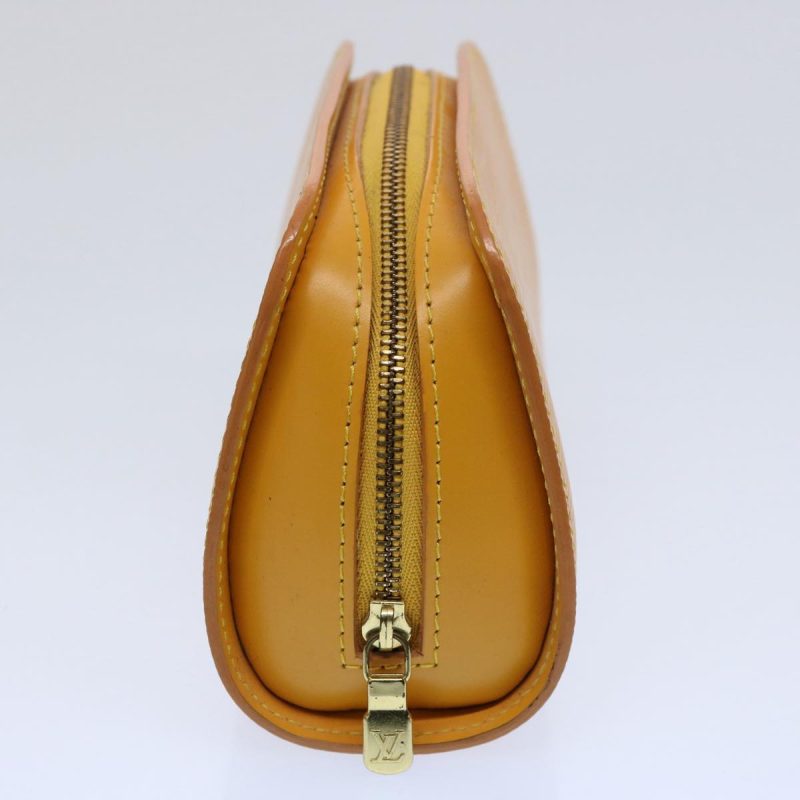 Louis Vuitton Epi Dauphine PM Pouch Yellow M48449  yk9663 - Image 3