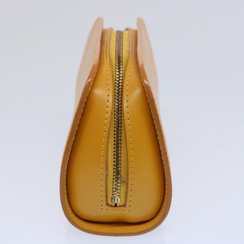 Louis Vuitton Epi Dauphine PM Pouch Yellow M48449  yk9663 - Image 4