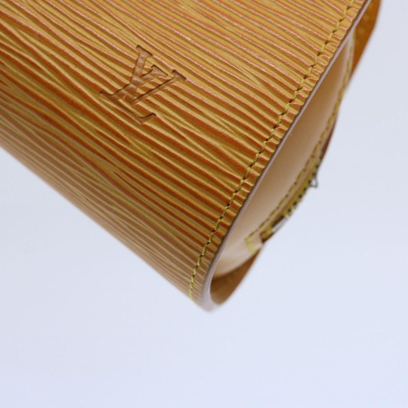 Louis Vuitton Epi Dauphine PM Pouch Yellow M48449  yk9663 - Image 7