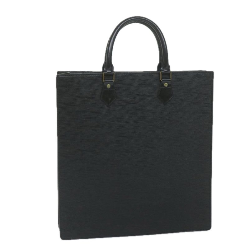 Louis Vuitton Epi Sac Plat Hand Bag Black M59082  yk9666