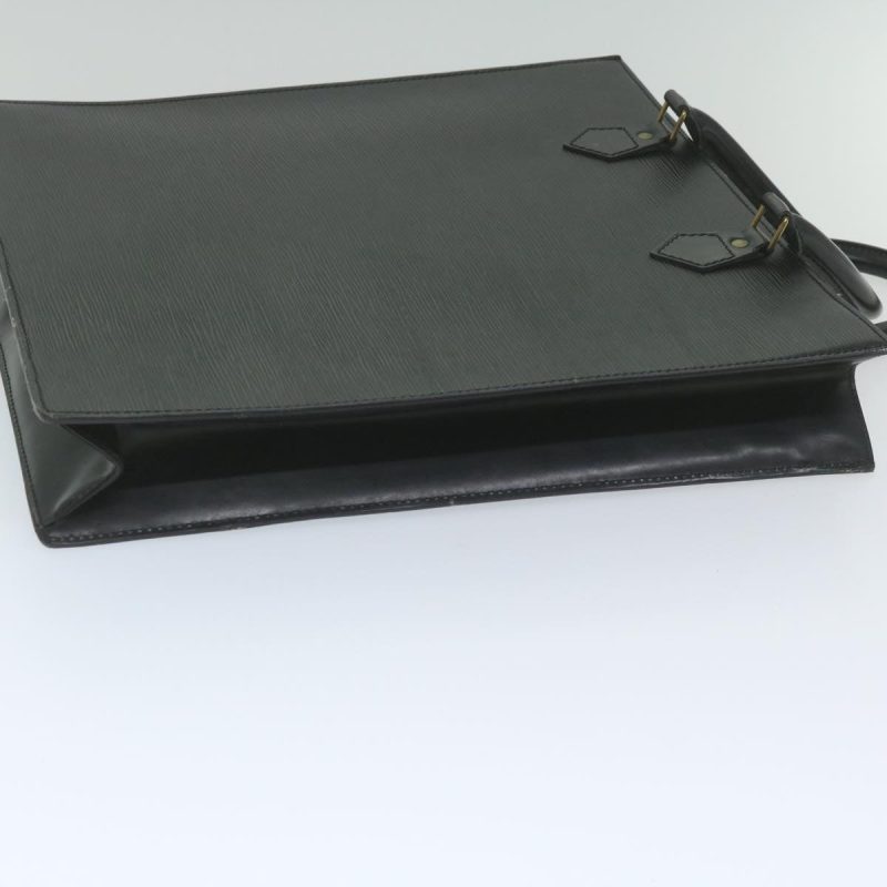 Louis Vuitton Epi Sac Plat Hand Bag Black M59082  yk9666 - Image 4