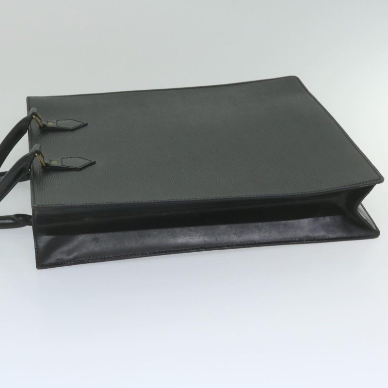 Louis Vuitton Epi Sac Plat Hand Bag Black M59082  yk9666 - Image 5