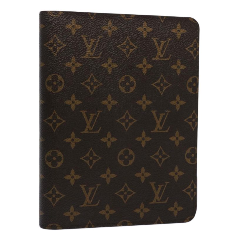 Louis Vuitton Monogram Agenda Bureau Day Planner Cover R20100  yk9781